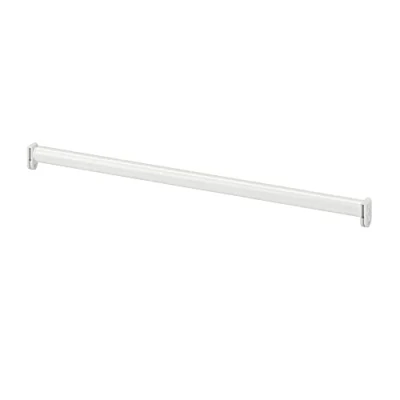 Image of KOMPLEMENT HJÄLPA Adjustable Clothes Rail Wardrobe Heavy Duty Safe Organizer Hanging Display In Home Office Use White 60 100 cm + Free Fordables Shoe Bag