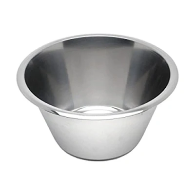 Image of Genware NEV 1040 Swedish Bowl, Stainless Steel, 4 L