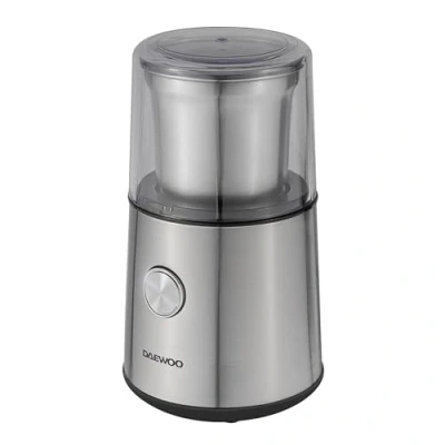 Image of Daewoo Wet and Dry Multi Grinder for Coffee, Nuts, Spices with Safety Lock, Non Slip Feet, Viewing Window, Stainless Steel Housing Blades, Compact Coffee