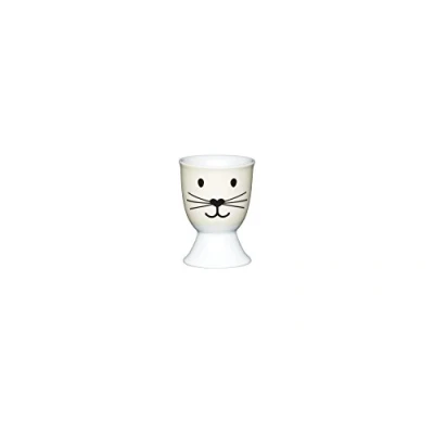 Image of KitchenCraft Cat Face Porcelain Egg Cup