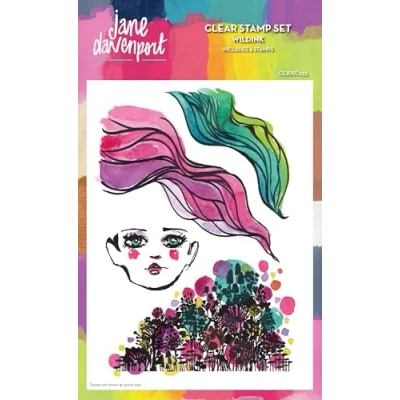 Image of Creative Expressions Jane Davenport WildInk 6 in X 8 Clear Stamp Set,