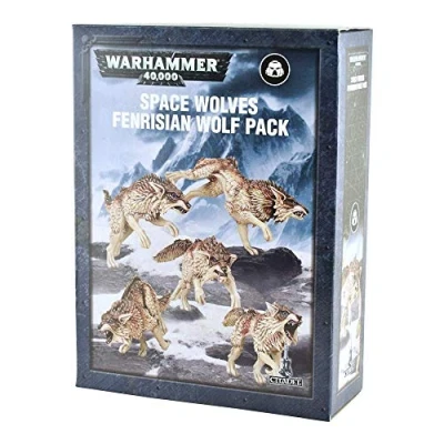 Image of GAMES WORKSHOP 99120101221&quot; Space Wolves Fenrisian Wolf Pack Plastic Kit