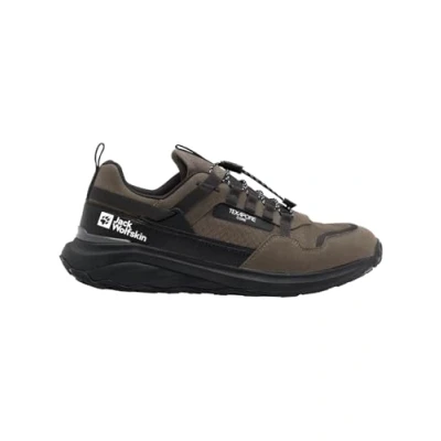 Image of Jack Wolfskin Men&#039;s Dromoventure Athletic Texapore Low M Walking Shoe, Cold Coffee, 7 UK
