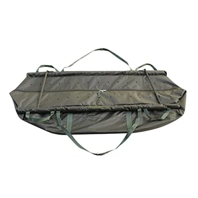 Image of CARPZILLA Carp Sea Fishing Safety Weigh Weighing Sling Bag Floating Floatation Dark Green New