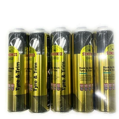 Image of SIMONIZ Back to Black Tyre Shine 600ml Restore &amp; Protect Tyres Durable Gloss Finish (5 x Can)