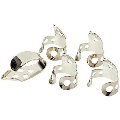 Image of Jim Dunlop 33P.025 Nickel Silver Finger and Thumbpick Player Pack (Pack of 5)