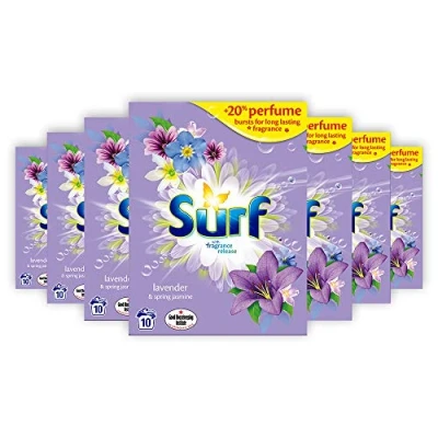Image of Surf Lavender Laundry Detergent Powder 650g (Pack of 7)