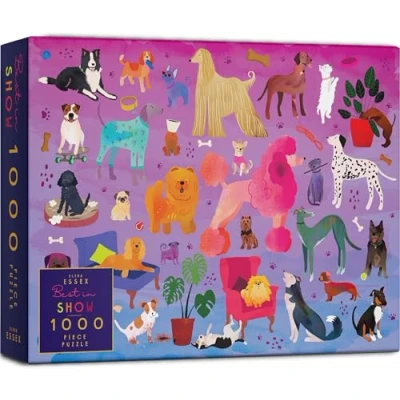 Image of Elena Essex 1000 Piece Jigsaw Puzzles for Adults Tiger Lounge, Snowfall, Desert Hideout, Best in Show (Best Show)