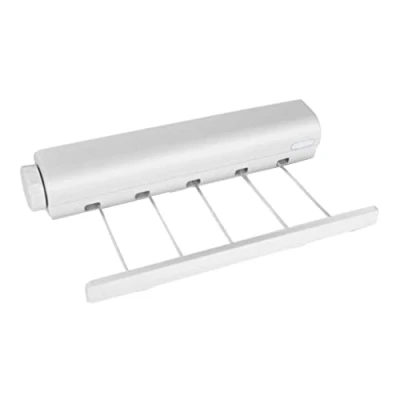 Image of 18 Meter Washing Line Reel, 5 Lines Laundry Drying Rope, Wall Mounted, Retractable, Heavy Duty Extendable, Adjustable Clothes Airer, Outdoor or Indoor Use