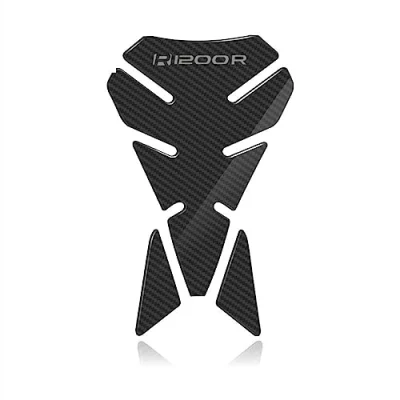 Image of Motorbike Tank Protector Compatible with BMW for R1200R Motorcycle Carbon Fiber Fuel Pad Cover Decal Stickers Side Knee Grip Decals (Color : OneColor)