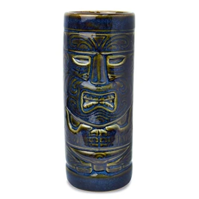Image of bar@drinkstuff Ceramic Zombie Tiki Mug 16oz / 475ml Hawaiian Cocktail Mug, Cocktails, Glasses