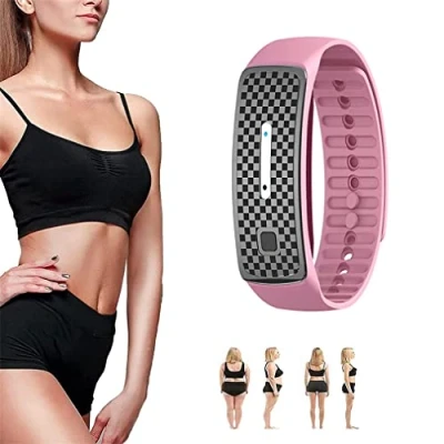 Image of Matteo Ultrasonic Body Shape Wristband, Magnetic Lymphatic Drainage Detox Bracelet, Smart Waterpoof Weight Loss Slim Fit Bracelet for Men and Women (1PCS,Pink)