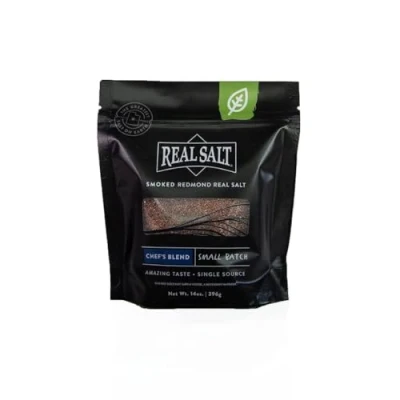 Image of REDMOND Real Salt Chef’s Blend Smoked Salt, 14 oz pouch