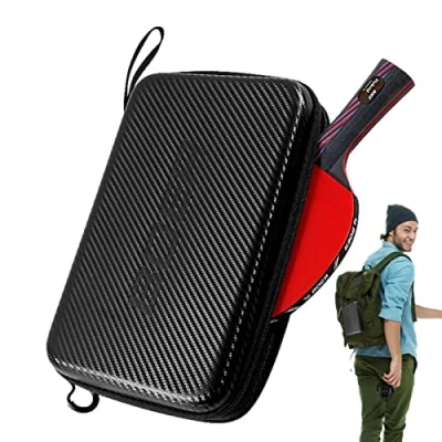 Image of Maodom Hard Table Tennis Case Racket Paddle Bat Carry Bag for 2 Rackets Racquets and 3 or 7 Balls