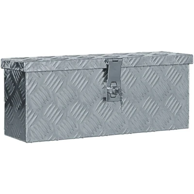 Image of vidaXL Aluminium Box 48.5x14x20 cm Silver