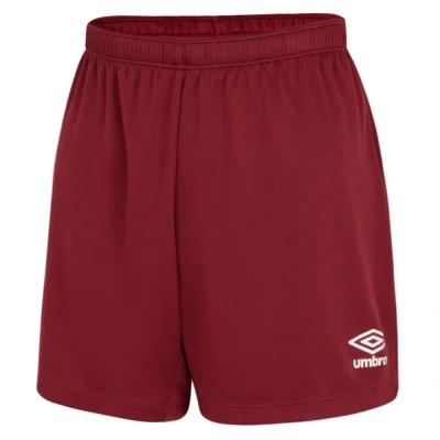 Image of Umbro Womens/Ladies Club Logo Shorts (New Claret) Multicolour Size Medium