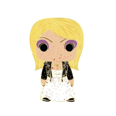 Image of Funko Pop! Large Enamel Pin HORROR: Chucky TIFFANY Valentine Ray Pins Cute Collectable Novelty Brooch for Backpacks &amp; Bags Gift Idea Movies Fans