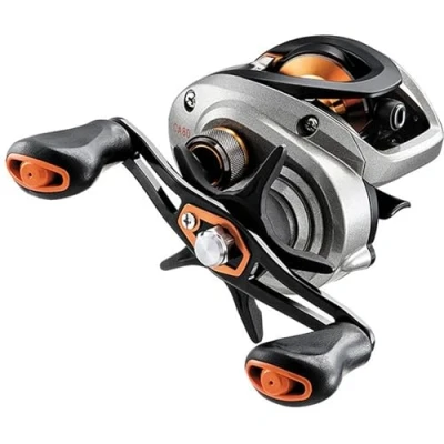 Image of Daiwa CA80XSL Casting Reel, 8.3:1 Gear Ratio, 9BB+1RB Bearings, 15 lb Max Drag, Left Hand, Silver