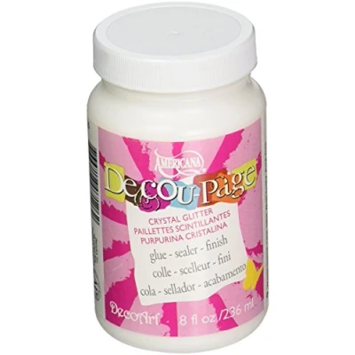Image of Deco Art Decoupage Glue, 8oz Crystal Glitter, One Size