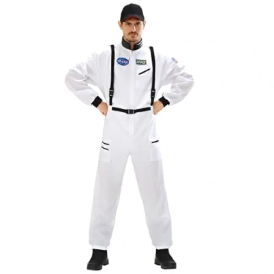 Image of W WIDMANN MILANO Party Fashion Astronaut Costume for Men, Space Suit, Carnival, Theme Parties