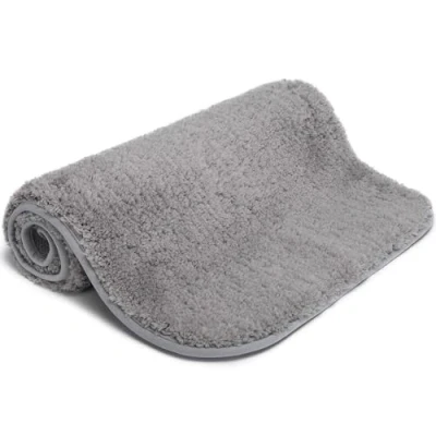 Image of Good Nite Bath Mat Grey Bathroom Rugs Floor Mats 40x60cm Luxury Machine Washable Absorbent Extra Soft