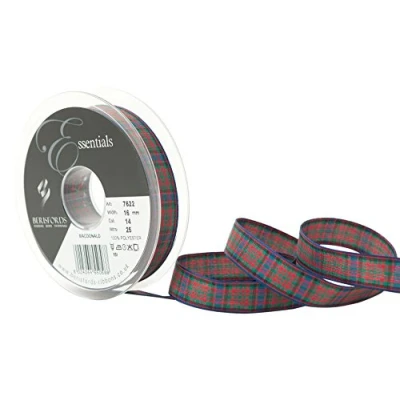 Image of Berisfords Polyester Tartan, Macdonald, 10.4 x 2 cm