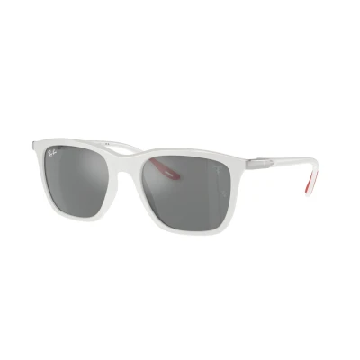 Image of Sunglasses Ray ban Rb4433m col. f6256g Unisex Squadrata Bianco