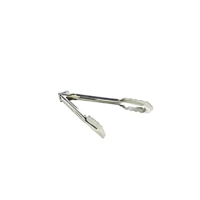 Image of Genware NEV HDT 9 Heavy Duty Stainless Steel All Purpose Tongs, 9&quot;