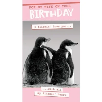 Image of Wife Birthday Card, Funny Card For Wife,