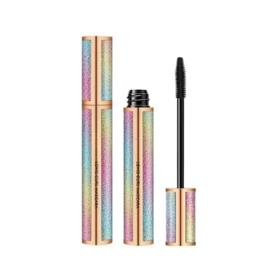 Image of find back 4D Silk Fiber Lash Mascara, Natural Smudge proof &amp; Waterproof Black Thickening Lengthening Mascara Volume and Length No Clumping, Fuller Lashes, Lasting All Day,2 Pack