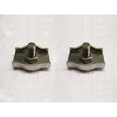Image of Simplex Wire Rope Grips Stainless Steel 4MM x2 (Marine Loop Boat Clamps)