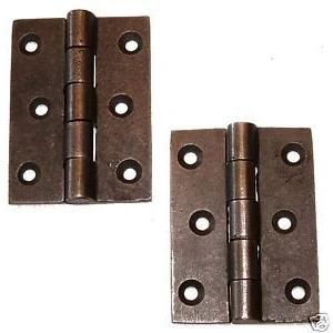 Image of OriginalForgery A Pair Of 2 1/2&quot; x 1 3/4&quot; Butt Hinges in Cast Iron