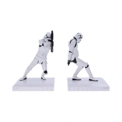 Image of Nemesis Now Original Stormtrooper Bookend Figurines 18.5cm, Resin, White, Officially Licensed Merchandise, Two Figures to Keep Your Books Upright Pack of 2