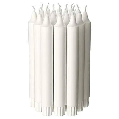 Image of IKEA.. Unscented Chandelier Candle, stearin, White