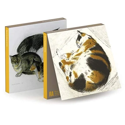 Image of Royal Academy Elizabeth Blackadder Cats Set of 6 Art Greeting Cards (15 x 15cm)