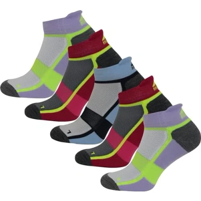 Image of More Mile Bamboo Comfort Running Socks 5 Pack Womens Cushioned Sports Trainer Sock