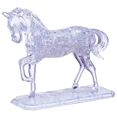Image of HCM 109001 Crystal Puzzle Horse 100 Pieces Transparent, Multicolor