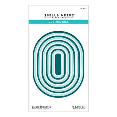 Image of Spellbinders Essential Etched Dies from The Stylish Ovals Collection, Metal, ONE