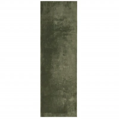 Image of vidaXL Rug HUARTE Short Pile Soft and Washable Forest Green 80x250 cm