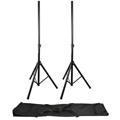 Image of QTX Speaker Stand Kit Complete with Carry Case 25Kg Max Load Per
