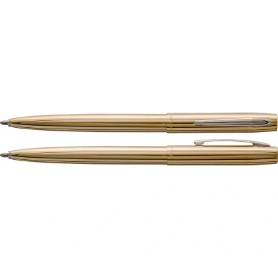 Image of Fisher Space Pen Raw Brass Cap O Matic Pen, Pack of 1