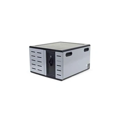 Image of Ergotron Zip12 Charging Desktop Cabinet unit for 12 tablets/notebooks steel black, silver screen size: up to 14&quot;