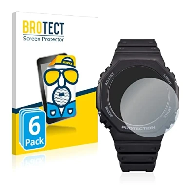 Image of brotect Screen Protector Anti Glare compatible with Casio G Shock GA B2100 (6 Pack) Matte, Fingerprint Protection Film