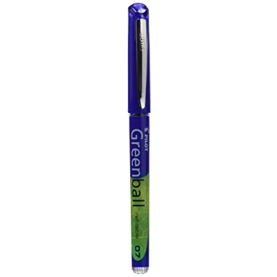 Image of Pilot Begreen Recycled Greenball 7 Liquid Ink Rollerball 0.7 mm Tip (Box of 10) Blue