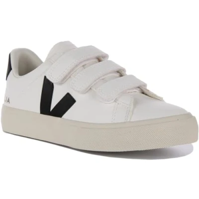Image of Veja Recife LOGO Trainers, Men&#039;s, Size: 8, Extra white/black Leather