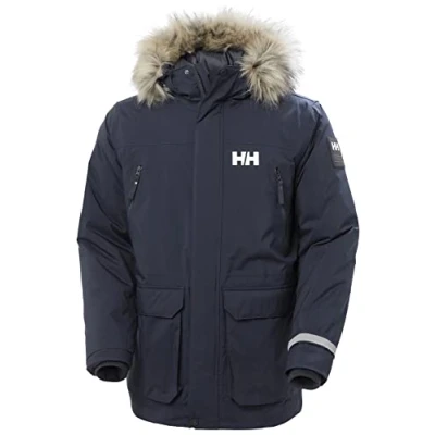 Image of Helly Hansen Men&#039;s Reine Parka Jacket, Navy, XL UK