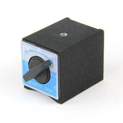Image of Switchable Magnetic Base with M8 Mounting Hole for Quick Release Jigs, Fixings and Lifting Applications 63mm x 50mm 55mm high 70kg Pull