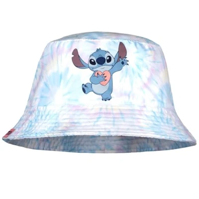 Image of Disney Stitch Bucket Hat for Girls Age 5 12 Summer Kids Lightweight Breathable Sun Gift Multicolour