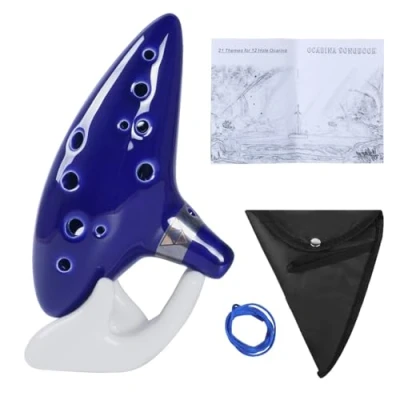 Image of Aurzen Zelda Ocarina 12 Hole Alto C Ocarinas with Song Book (Songs From the Legend of Zelda)
