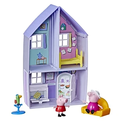 Image of Peppa Pig Peppa’s Grandparents’ House Preschool Toy; Playset Includes 2 Figures and 3 Fun Accessories; for Ages Up, Multicolor